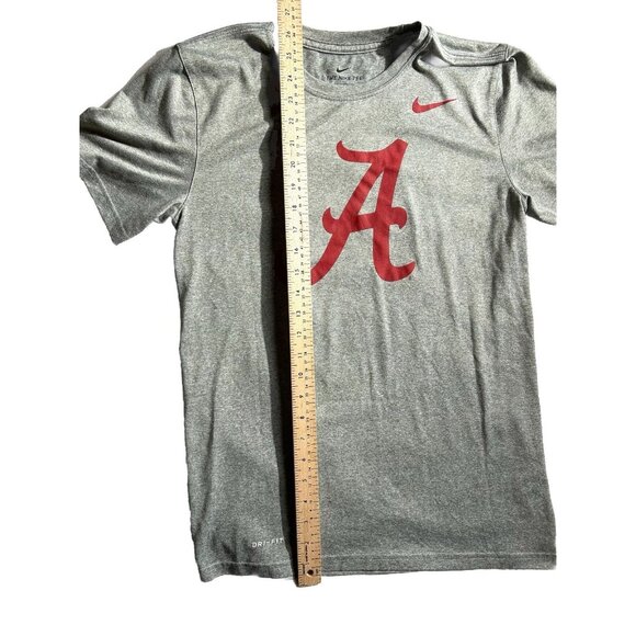 The Nike Tee DRI-FIT Athletic Cut Small Grey Red Logo A - Picture 5 of 10